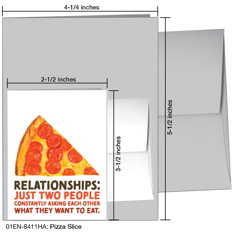 Pizza Slice, Greeting Card (8411HA)
