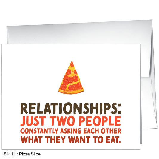 Pizza Slice, Greeting Card (8411H)