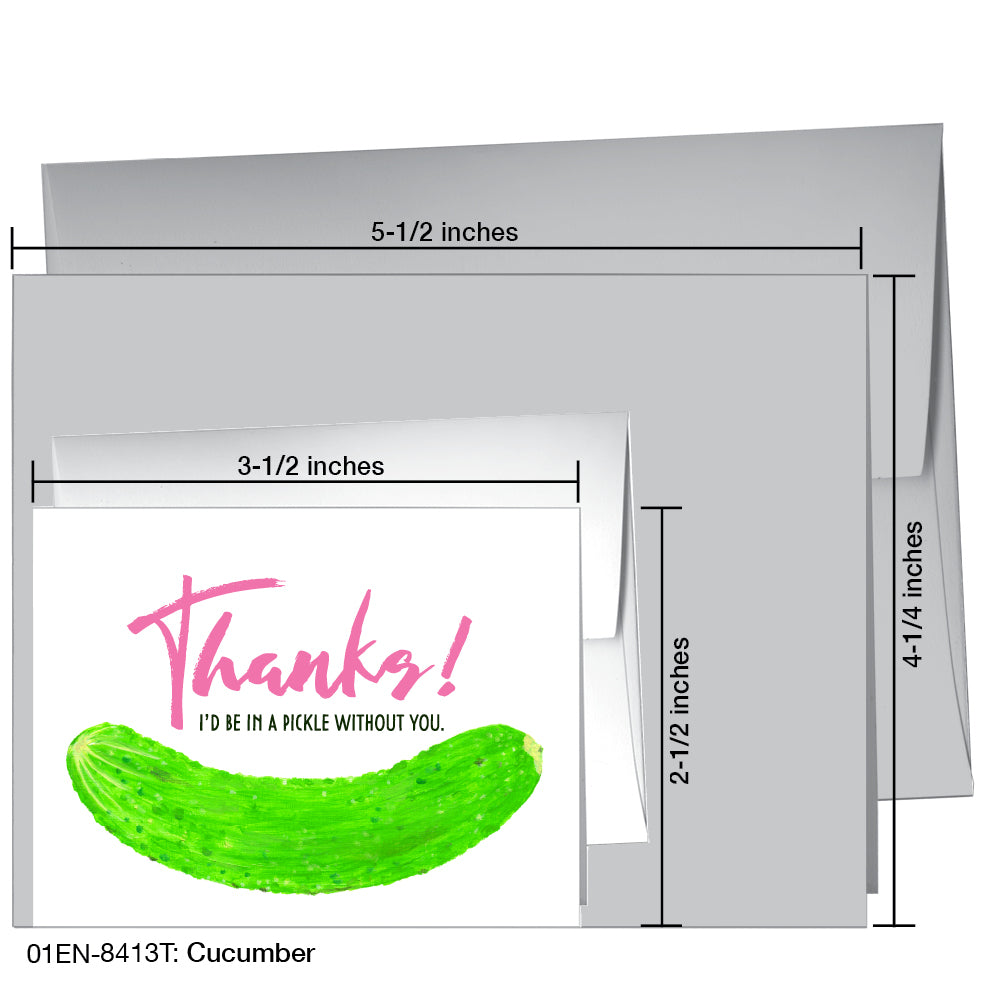 Cucumber, Greeting Card (8413T)