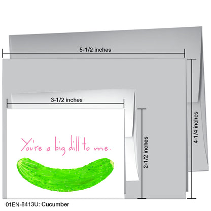 Cucumber, Greeting Card (8413U)