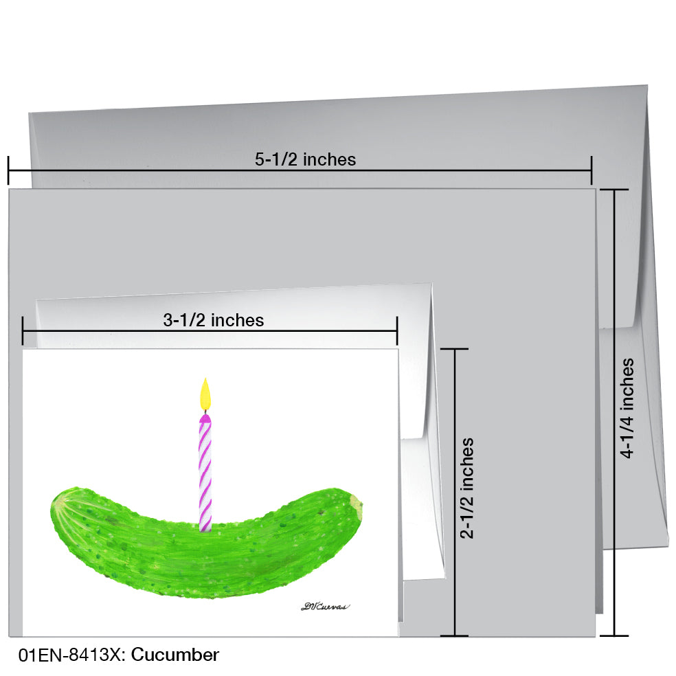 Cucumber, Greeting Card (8413X)