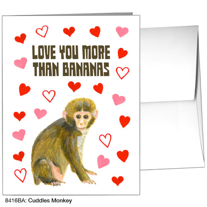 Cuddles Monkey, Greeting Card (8416BA)