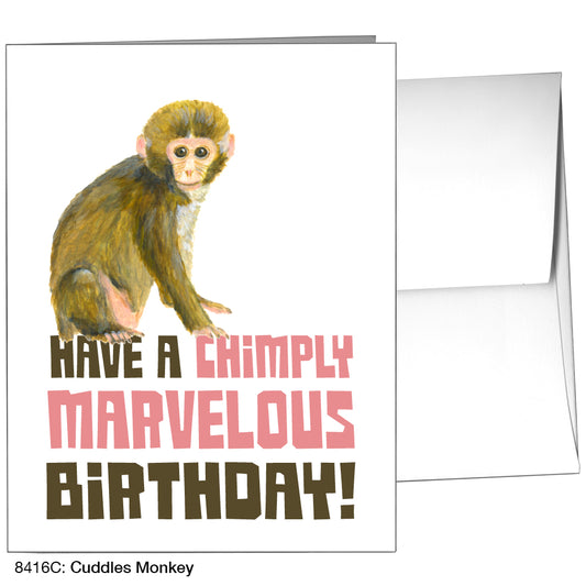 Cuddles Monkey, Greeting Card (8416C)