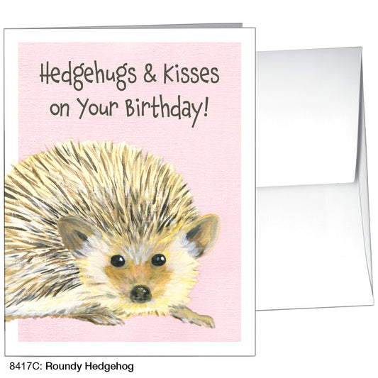 Roundy Hedgehog, Greeting Card (8417C)