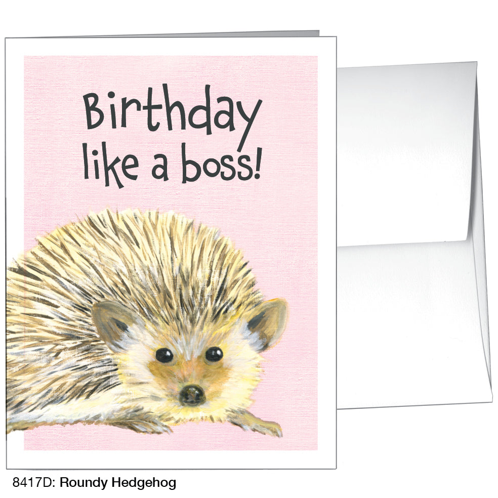 Roundy Hedgehog, Greeting Card (8417D)