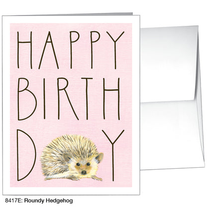 Roundy Hedgehog, Greeting Card (8417E)