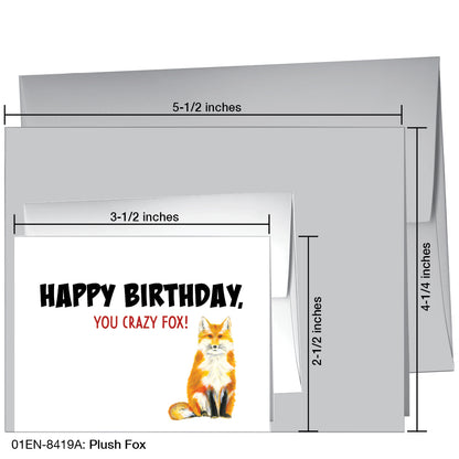 Plush Fox, Greeting Card (8419A)