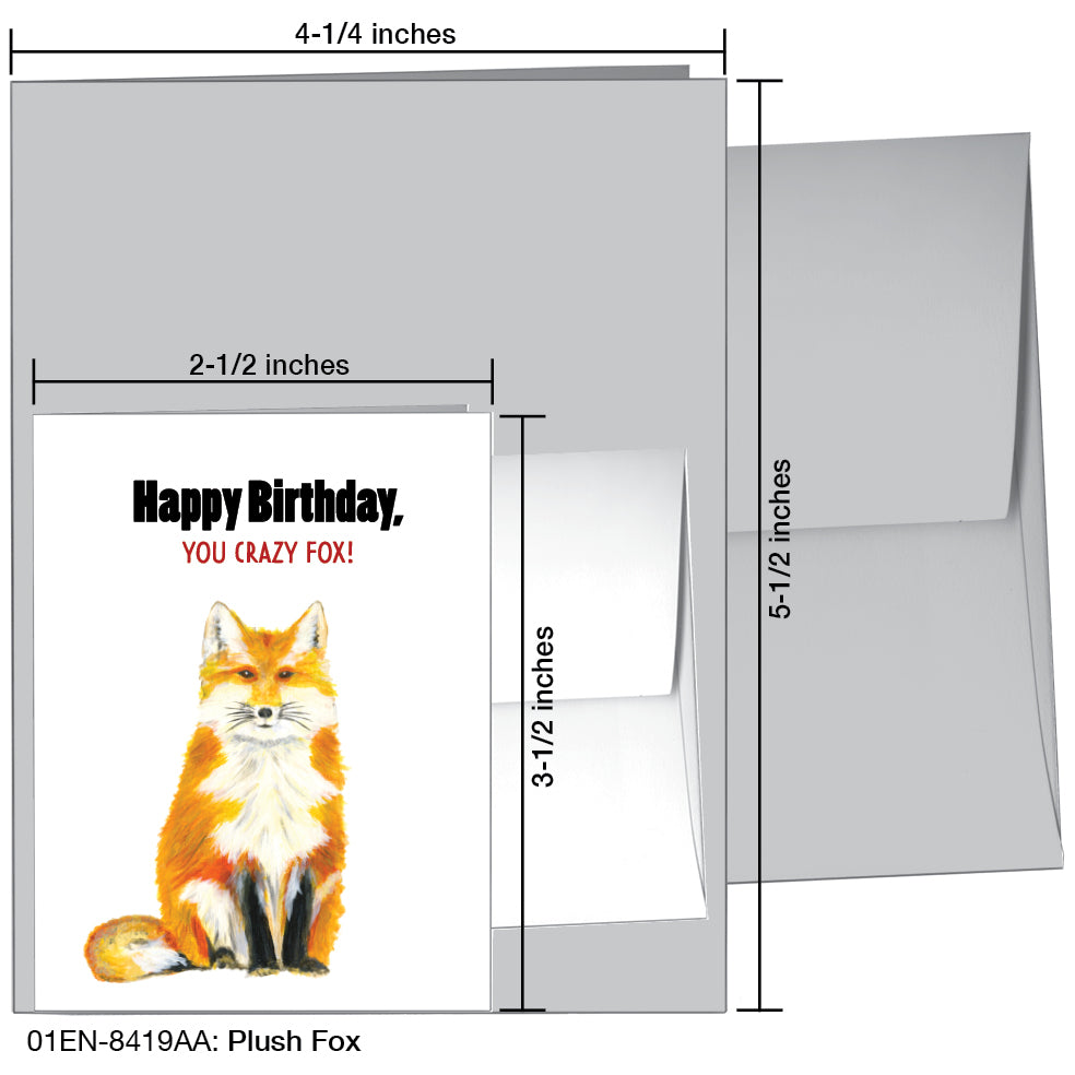 Plush Fox, Greeting Card (8419AA)