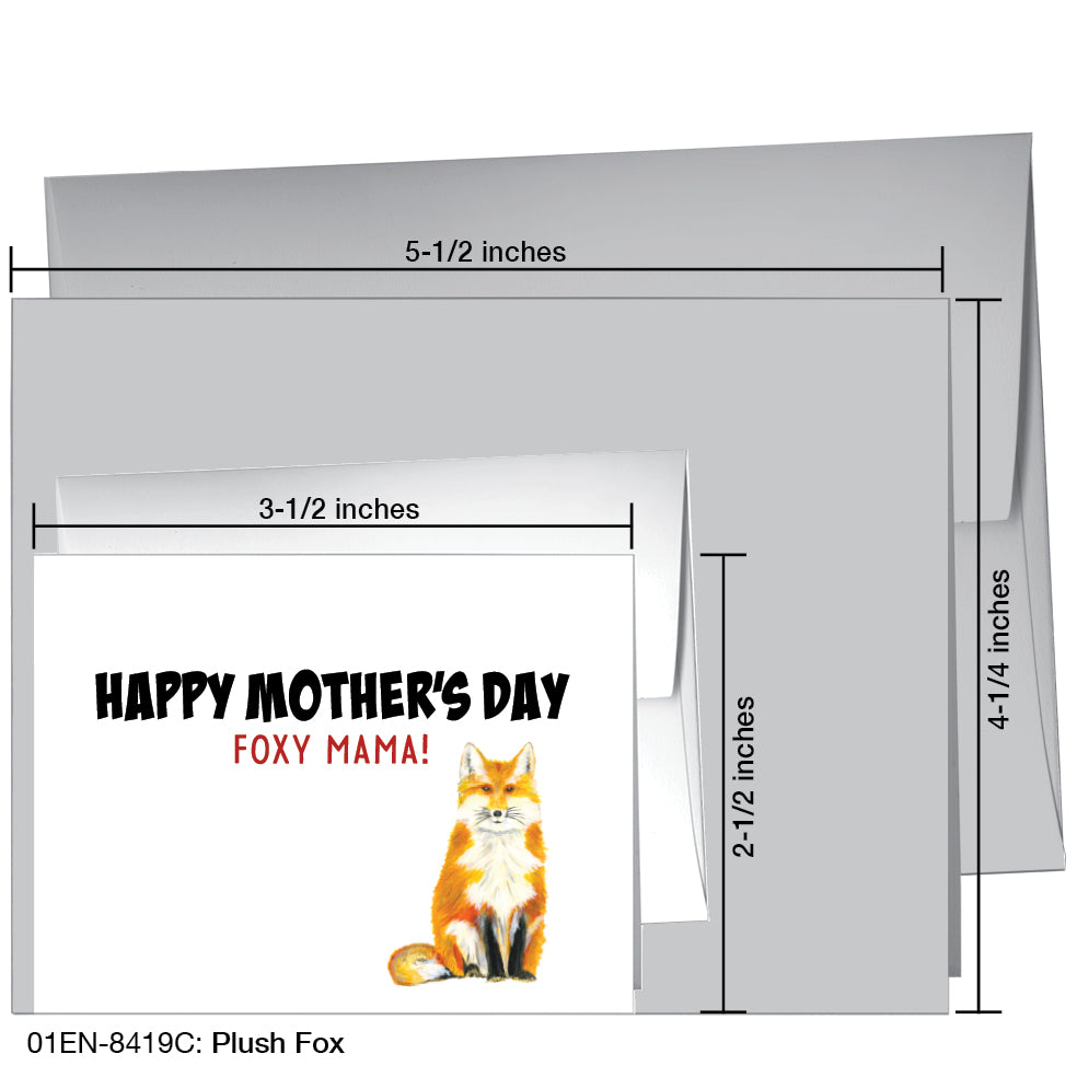 Plush Fox, Greeting Card (8419C)