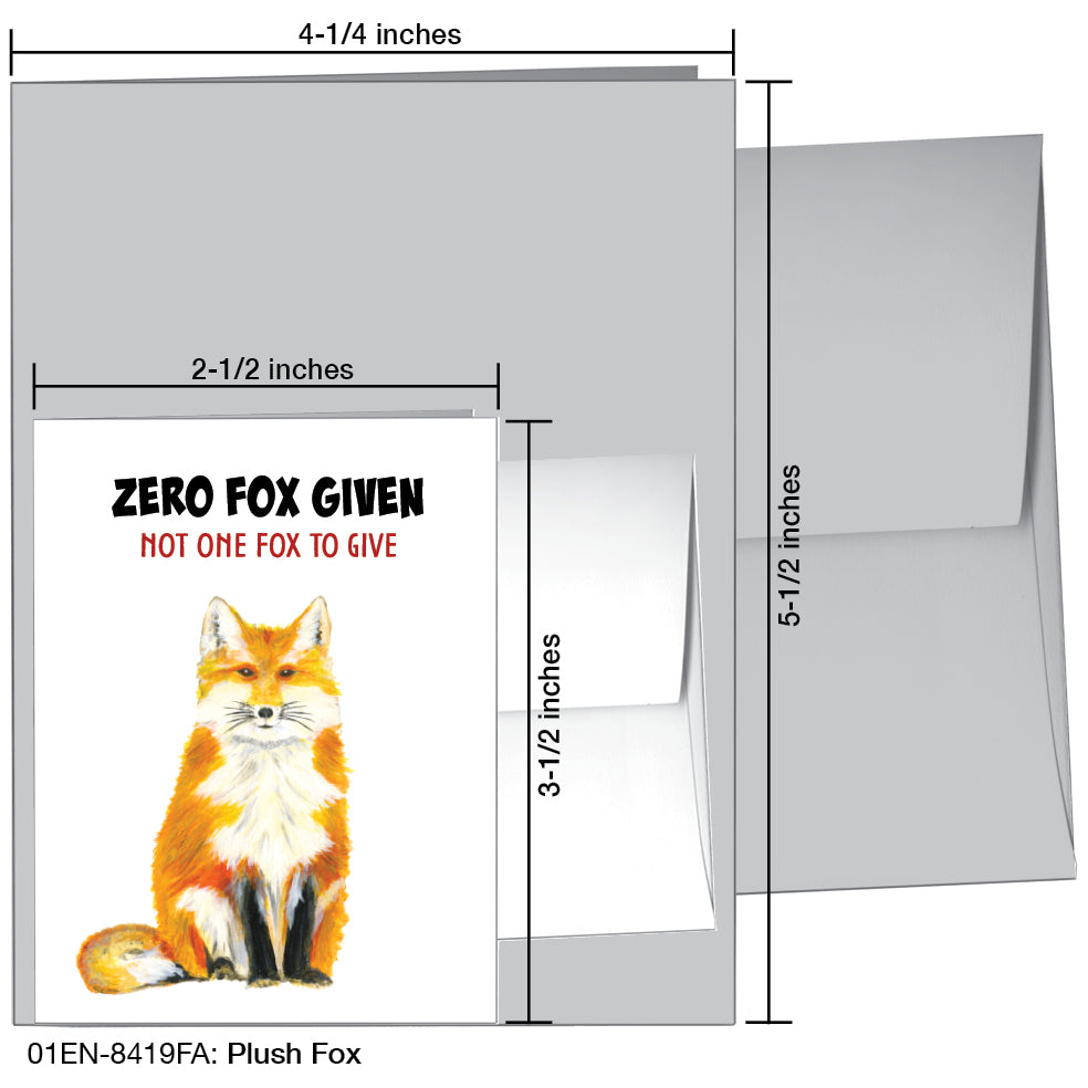 Plush Fox, Greeting Card (8419FA)