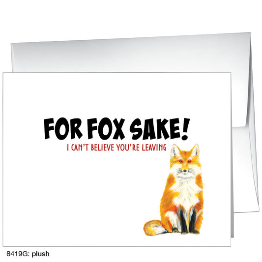 Plush Fox, Greeting Card (8419G)