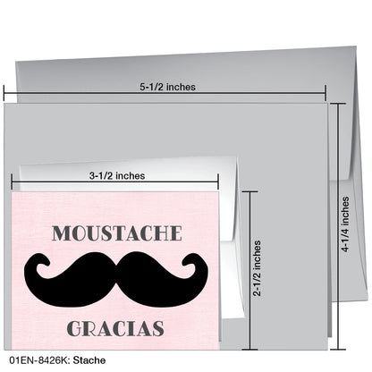 Stache, Greeting Card (8426K)