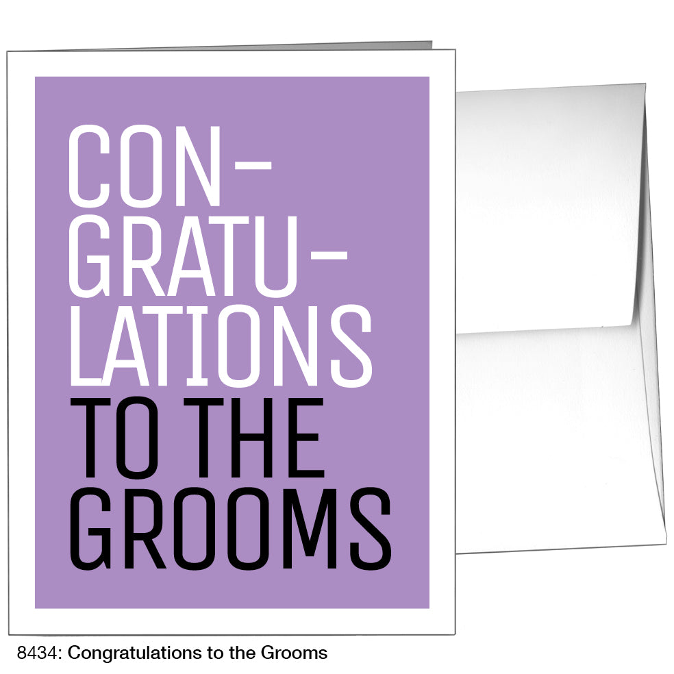 Congratulations To The Grooms, Greeting Card (8434)