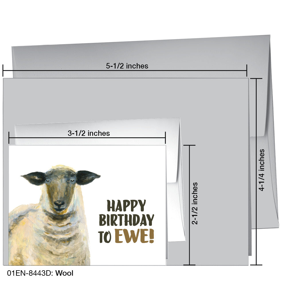 Wool, Greeting Card (8443D)