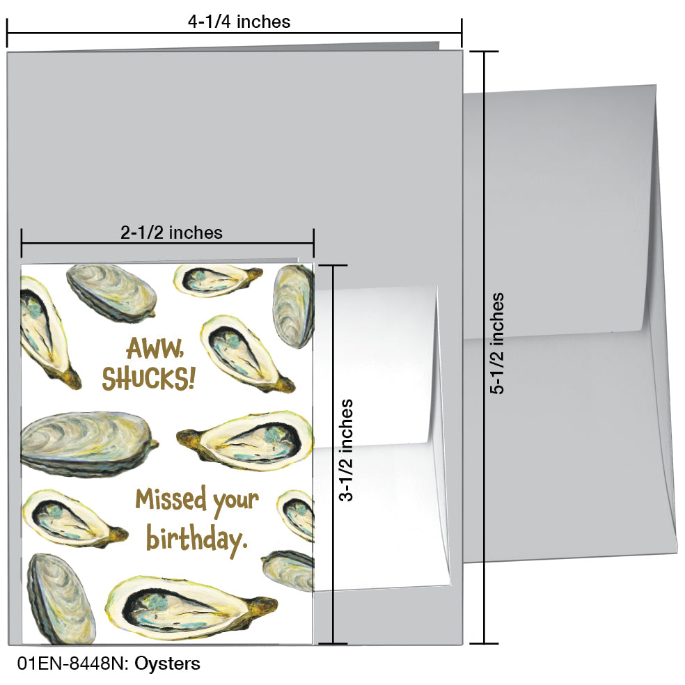 Oysters, Greeting Card (8448N)