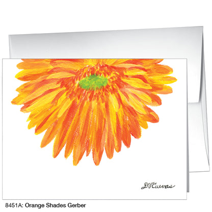 Orange Shades Gerber, Greeting Card (8451A)