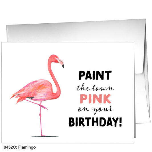 Flamingo, Greeting Card (8452C)