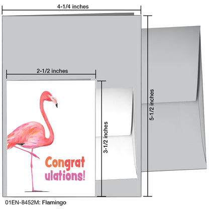 Flamingo, Greeting Card (8452M)