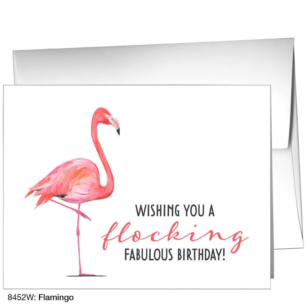 Flamingo, Greeting Card (8452W)