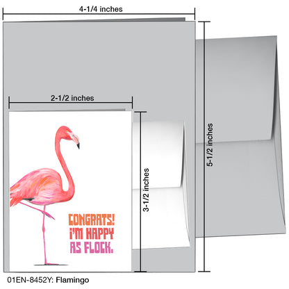 Flamingo, Greeting Card (8452Y)