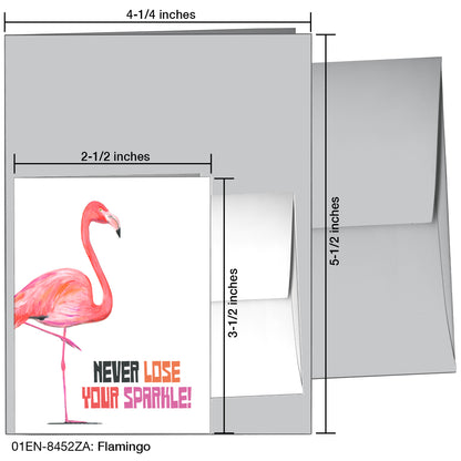 Flamingo, Greeting Card (8452ZA)