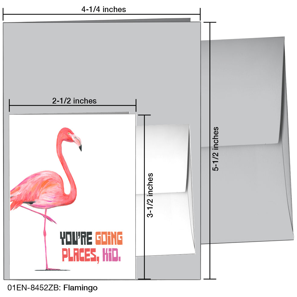 Flamingo, Greeting Card (8452ZB)