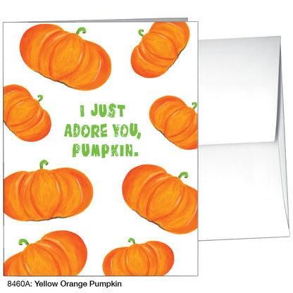 Yellow Orange Pumpkin, Greeting Card (8460A)