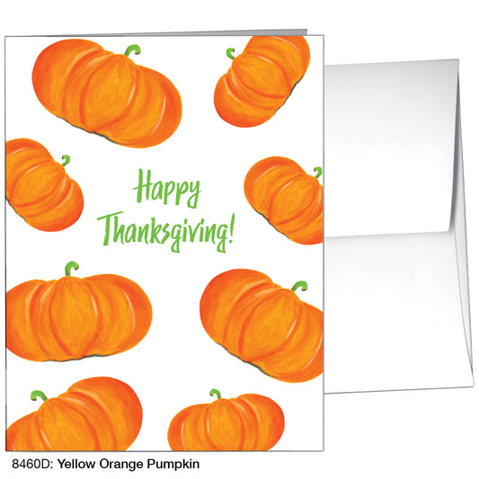 Yellow Orange Pumpkin, Greeting Card (8460D)