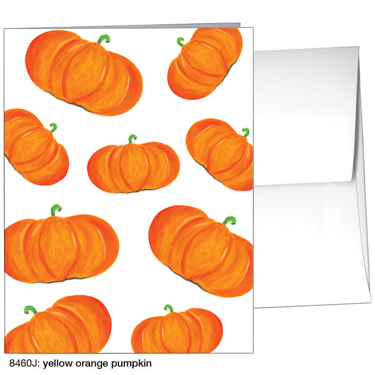 Yellow Orange Pumpkin, Greeting Card (8460J)