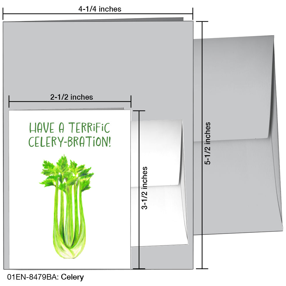 Celery, Greeting Card (8479BA)
