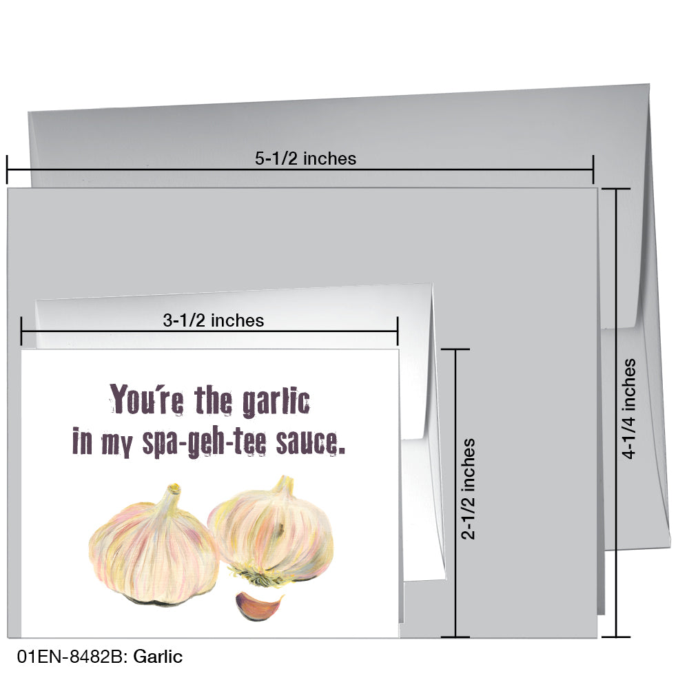 Garlic, Greeting Card (8482B)