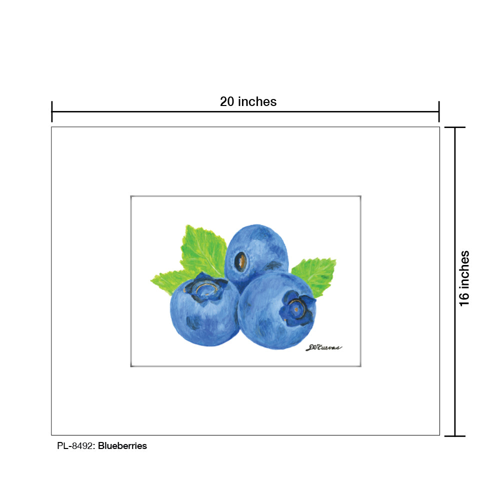 Blueberries, Print (#8492)