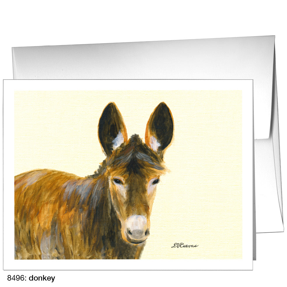 Donkey, Greeting Card (8496)