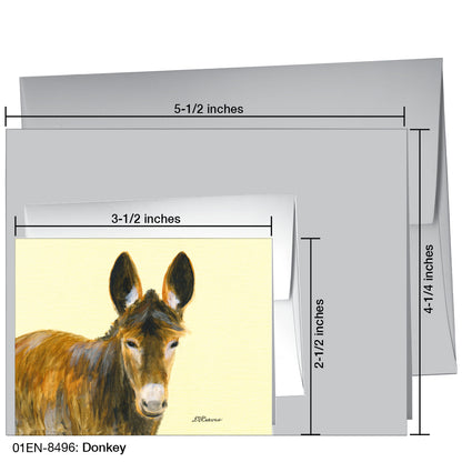Donkey, Greeting Card (8496)