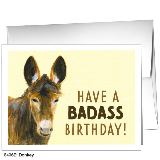 Donkey, Greeting Card (8496E)