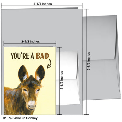Donkey, Greeting Card (8496FC)