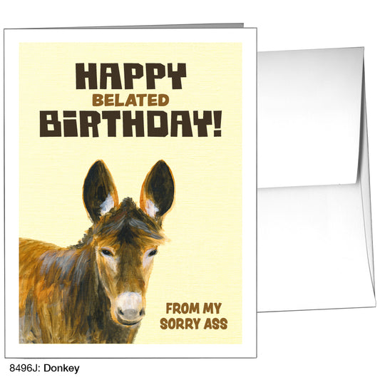Donkey, Greeting Card (8496J)