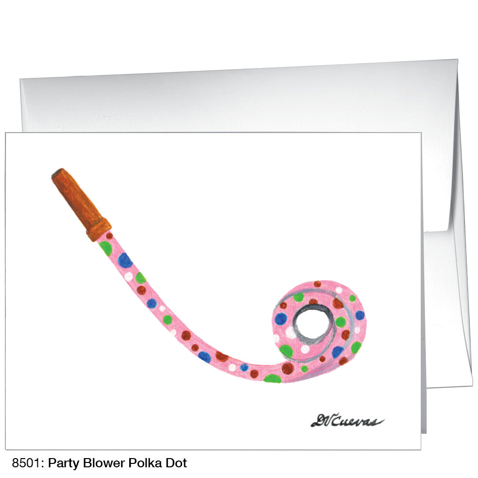 Party Blower Polka Dot, Greeting Card (8501)