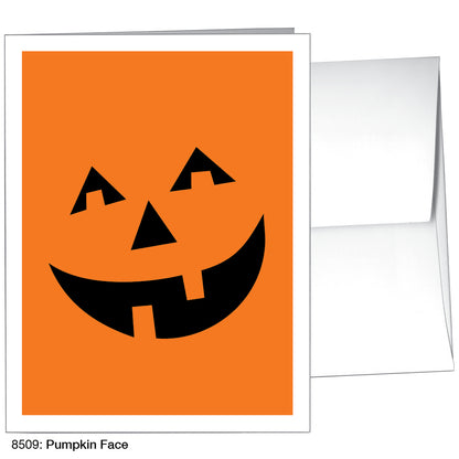 Pumpkin Face, Greeting Card (8509)