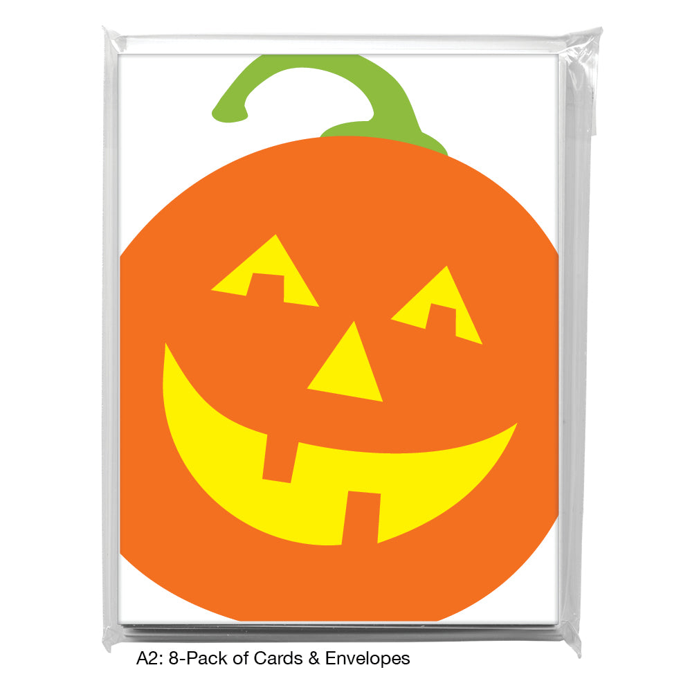 Pumpkin Face, Greeting Card (8509A)