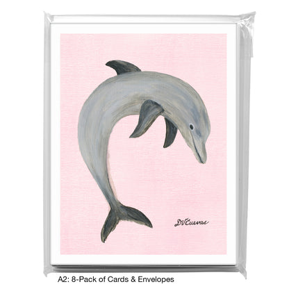 Dolphin Jump, Greeting Card (8520)