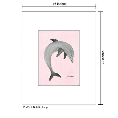 Dolphin Jump, Print (#8520)
