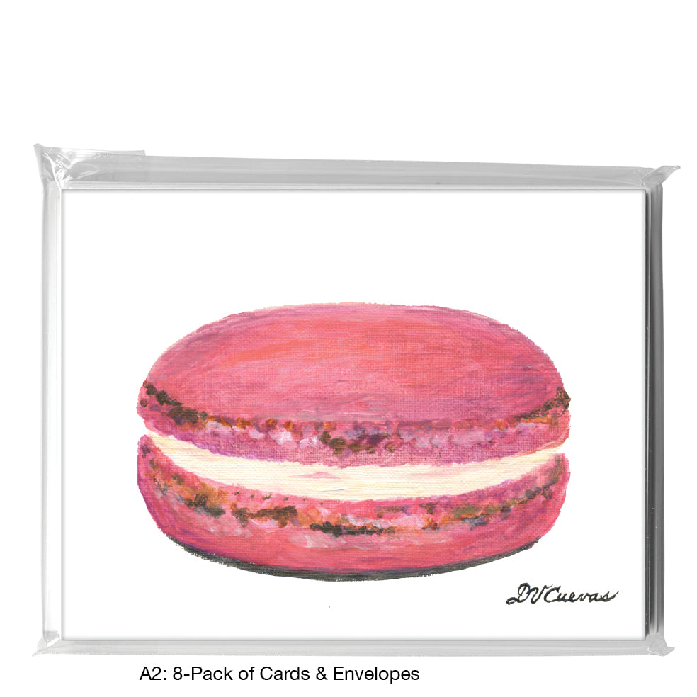 Strawberry Macaron, Greeting Card (8538)