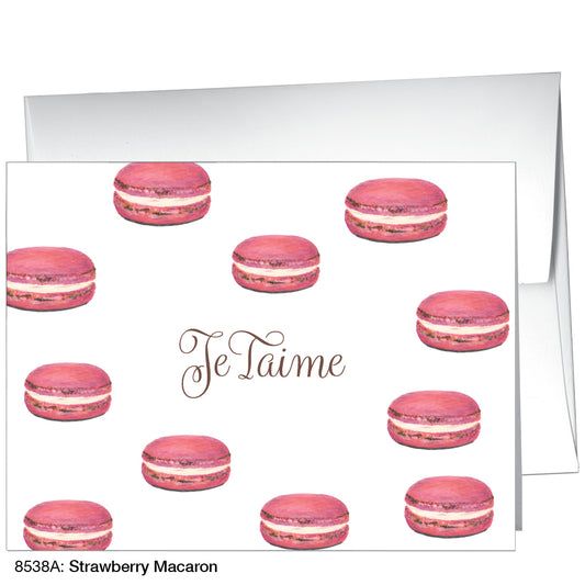 Strawberry Macaron, Greeting Card (8538A)