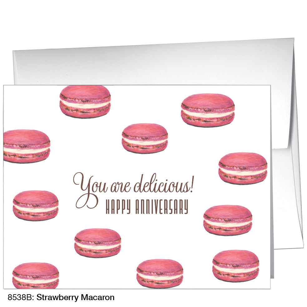 Strawberry Macaron, Greeting Card (8538B)