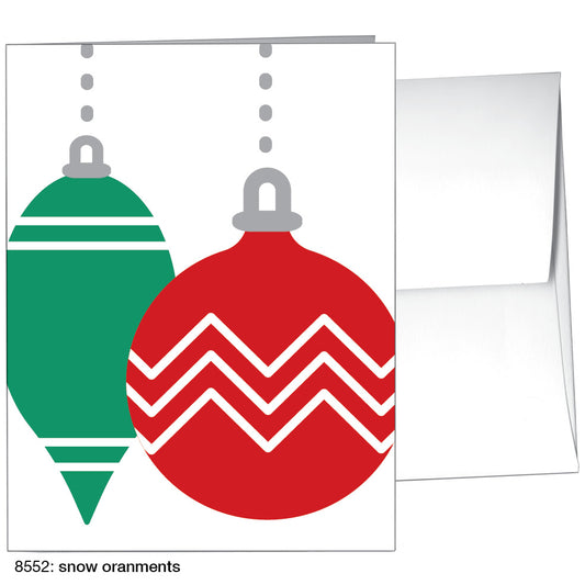 Snow Ornaments, Greeting Card (8552)