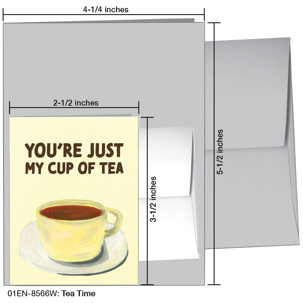 Tea Time, Greeting Card (8566W)