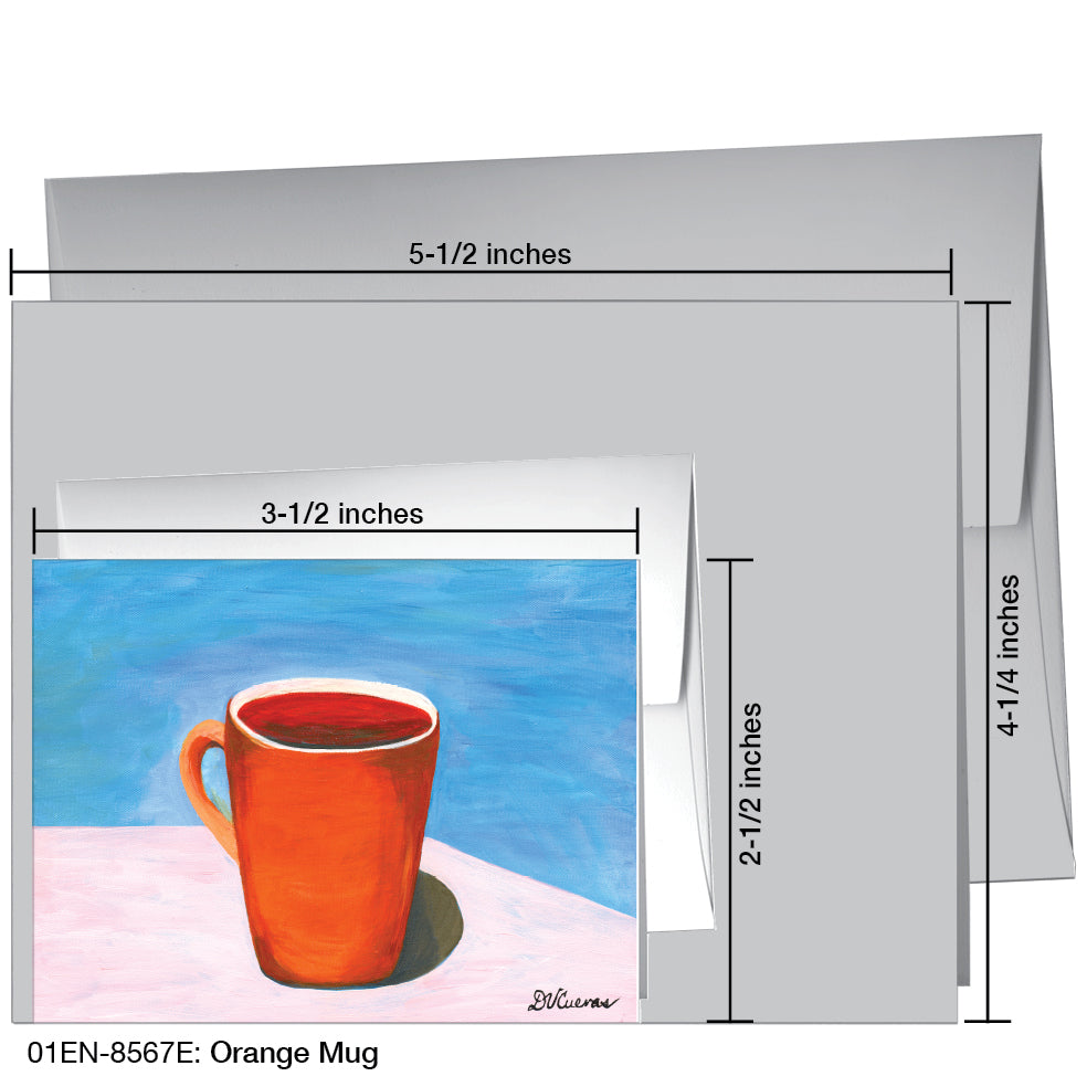 Orange Mug, Greeting Card (8567E)