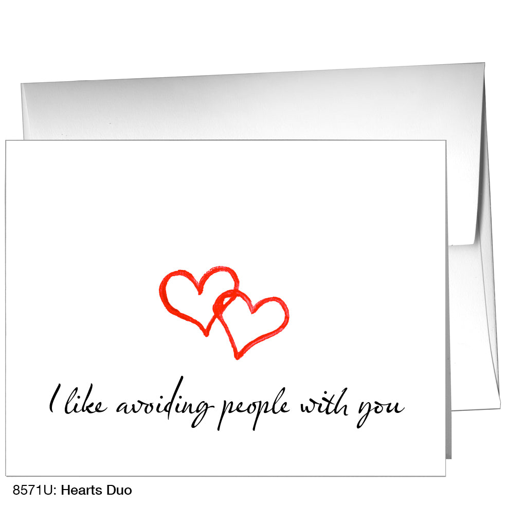 Hearts Duo, Greeting Card (8571U)