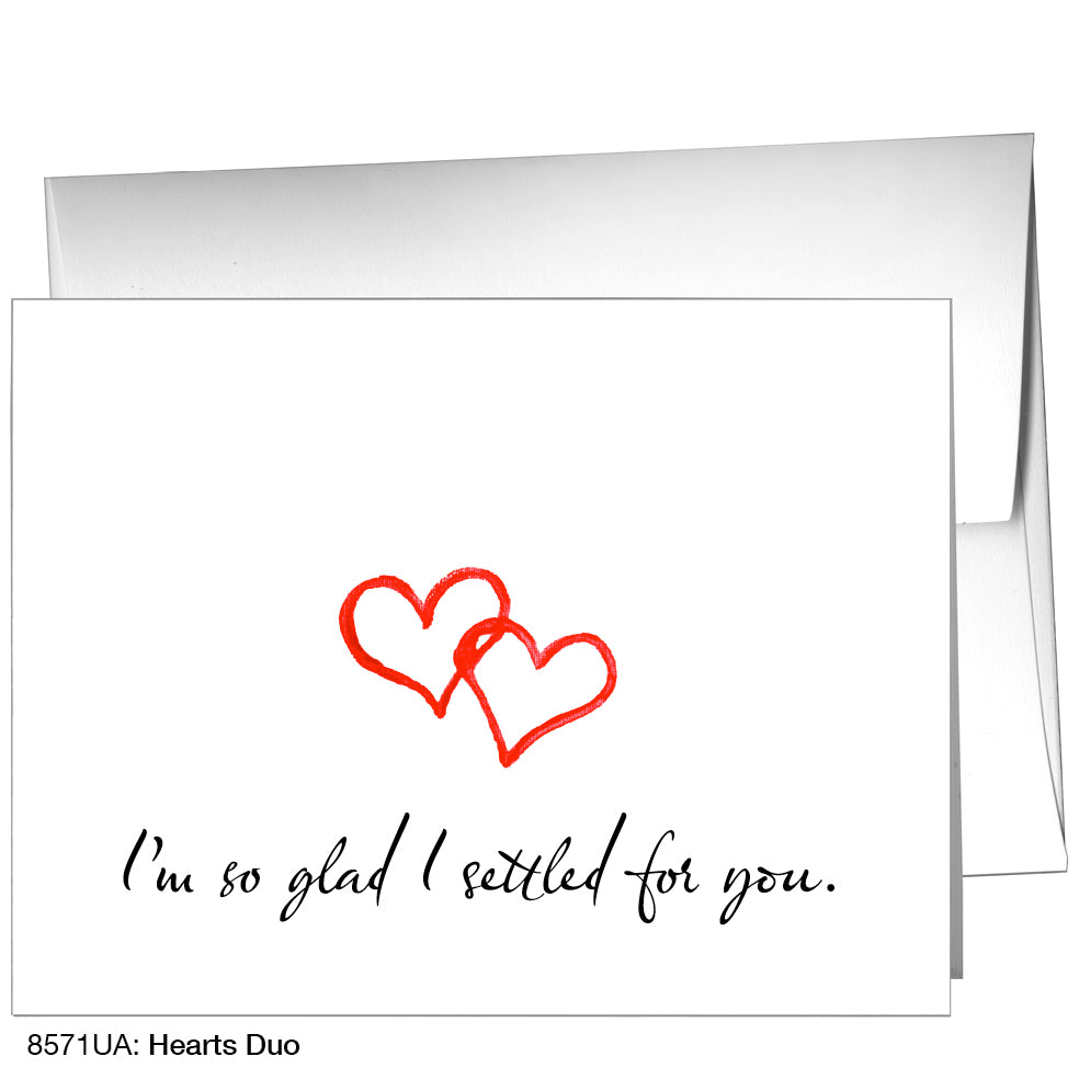 Hearts Duo, Greeting Card (8571UA)
